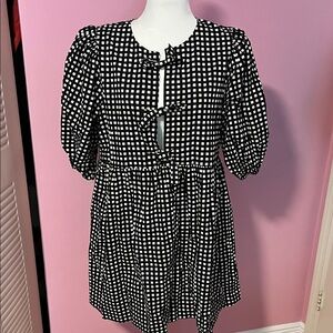 Black and White Checkered Dress